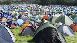 How many of these tents will be left behind by revellers in Stradbally next Monday morning?