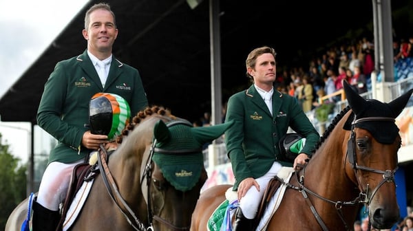 Cian O'Connor, left, and Darragh Kenny are part of the Irish team competing in Rotterdam