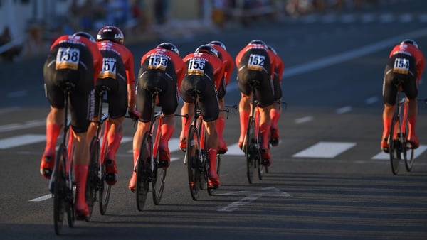Team Sunweb finished third on the first stage of the Vuelta