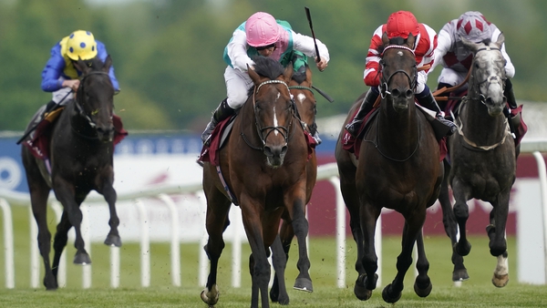 Headman (pink cap) is one of the leading challengers for the Irish Champion Stakes