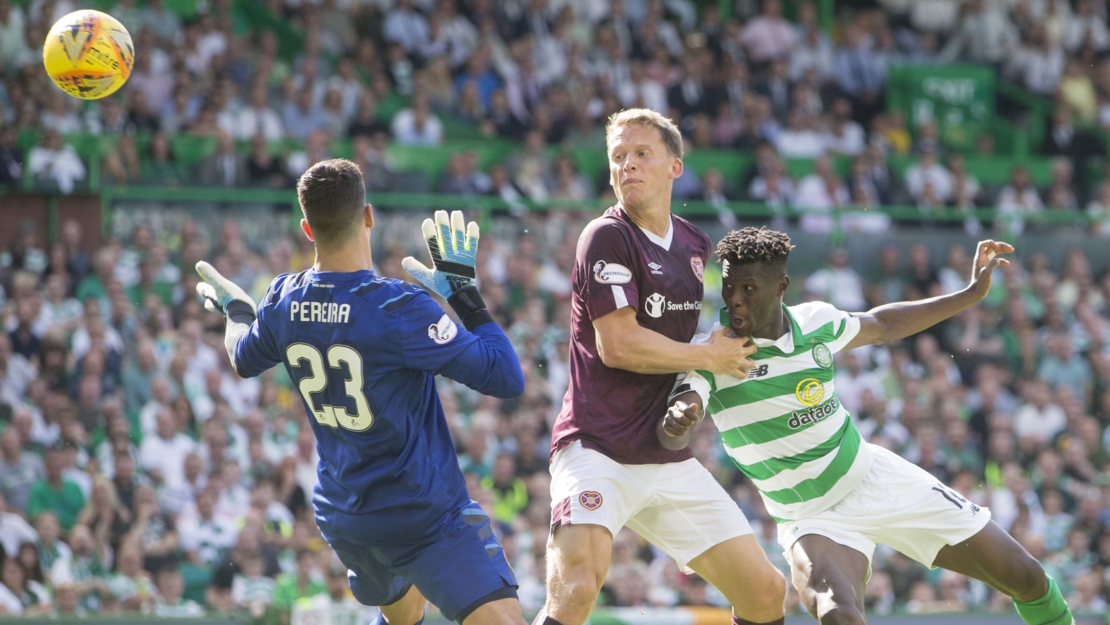 Bayo brace gives Celtic victory at home to Hearts