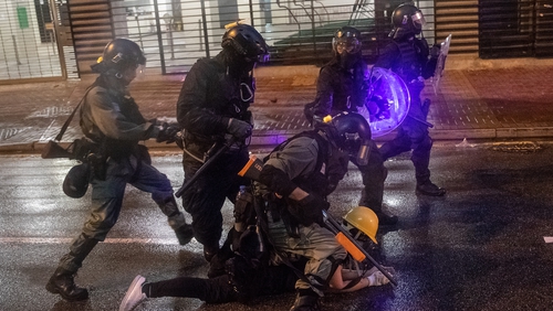 The city government has said violence is pushing Hong Kong to the brink of great danger