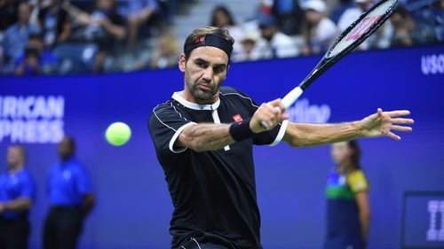 Roger Federer was made to work hard for his victory over Sumit Nagal