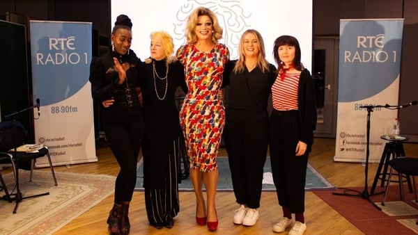 Panti Bliss (centre) and her parlour guests