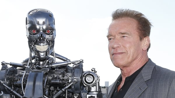 Arnold Schwarzenegger and friend