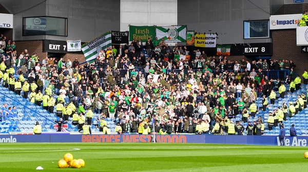 The number of away supporters at Old Firm games have been drastically reduced in recent years