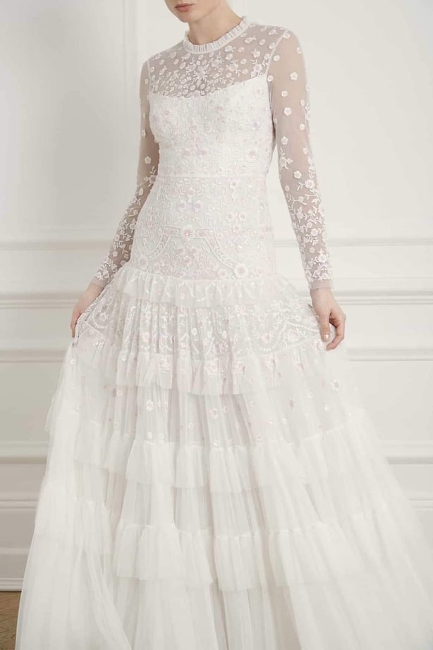 Needle & Thread Gracie Long Sleeved Bridal Gown