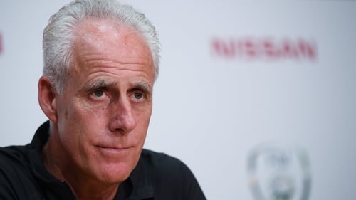 Mick McCarthy speaking to the media today