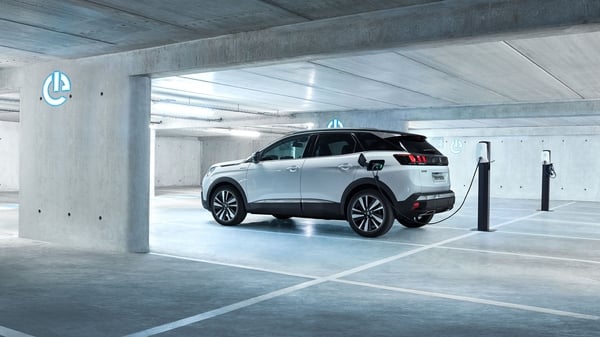 Peugeot's plug-in hybrid has a claimed electric range of 59 kilometres.