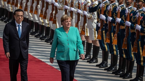 Chancellor Merkel arrived in China yesterday