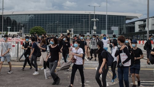 In recent weeks, the airport has become a repeated target of pro-democracy protesters