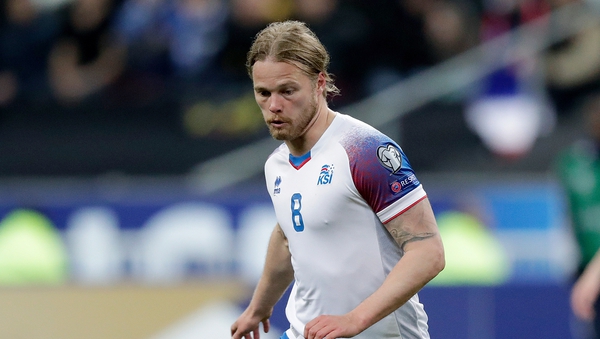 Bjarnason (file pic) helped Iceland to victory over Moldova