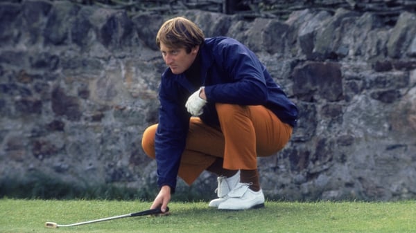 Scottish golfer Brian Barnes competing in the Ryder Cup at Muirfield Links in 1973