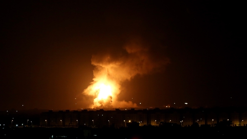 The Israeli military said it hit '15 terrorist targets' in Gaza