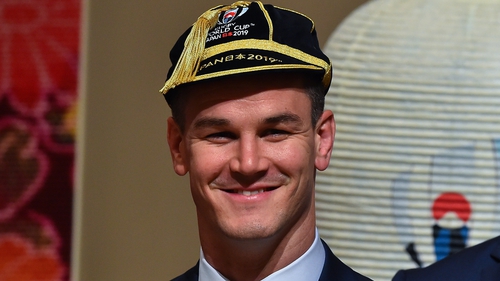 Jonny Sexton at the the World Cup Welcome Ceremony at Mihama Bunka Hall Hall in Chiba Prefecture, Japan