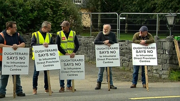 Several protests have been held in opposition to the location of a direct provision centre in Oughterard