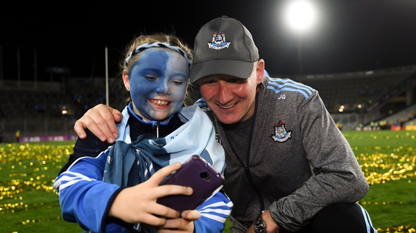Gavin shares a selfie with a young fan following the All-Ireland replay win