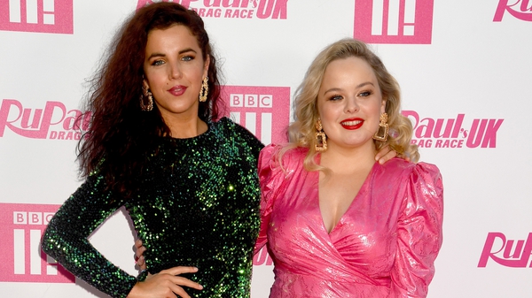 Derry Girls stars Jamie-Lee O'Donnell and Nicola Coughlan attend Ru Paul's Drag Race UK launch