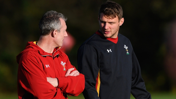 Rob Howley (L) and Dan Biggar pictured in 2016