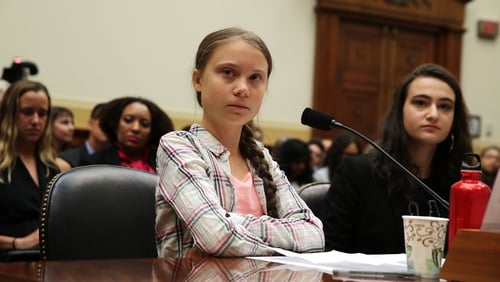 Greta Thunberg told US politicians: 'I don't want you to listen to me, I want you to listen to the scientists'