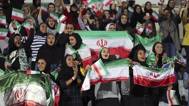 Iranian women allowed to watch live football match