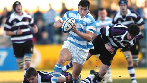 Vasily Artemyev leaves the Terenure boys trailing in his wake during a Leinster Schools Senior Cup match in 2006