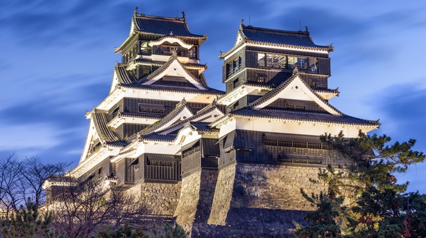 Kumamoto, Japan at Kumamoto Castle.