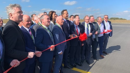 It is the first time the runway has been refurbished since the airport opened in 1985