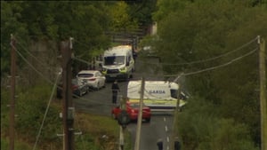 Gardaí search the scene after Mr Lunney was found on the side of the road in Cavan (File photo)