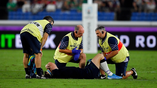 The Edinburgh forward suffered a serious knee injury against Ireland