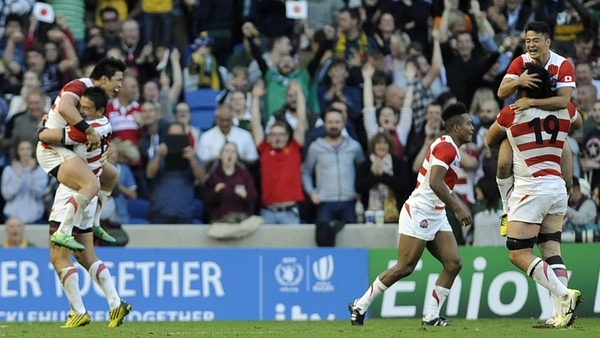 Japan famously beat South Africa at RWC2015