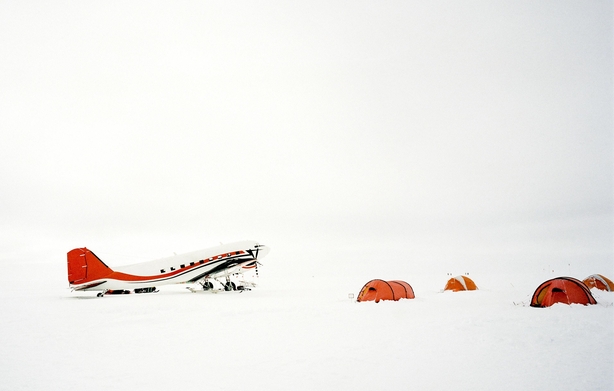 Plane and camp