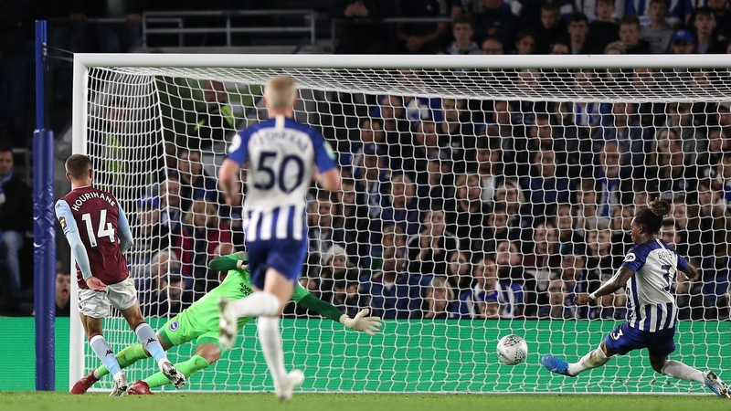 Conor Hourihane finds the net for Villa