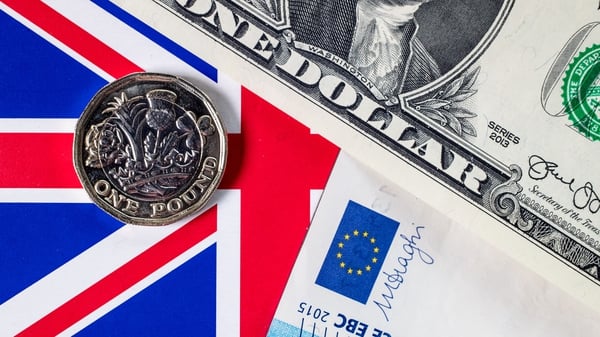 The euro and sterling rose today, while the dollar took a dip