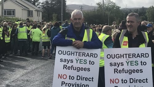 Up to 2,000 people are estimated to have gathered for the silent march in Oughterard