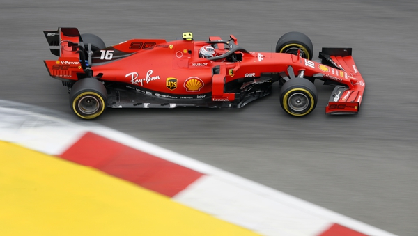 Charles Leclerc trails Lewis Hamilton by 96 points in the drivers' championship