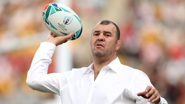 Australian head coach Michael Cheika cut a deeply frustrated figure after his team's loss to Wales