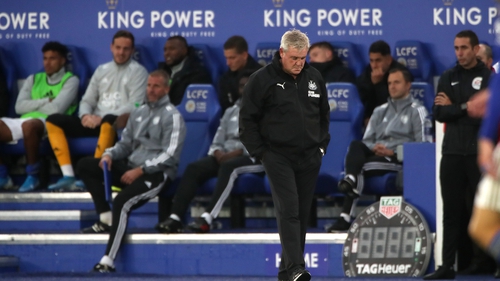 Steve Bruce cut a dejected figure on the sideline as his side were thrashed by Newcastle