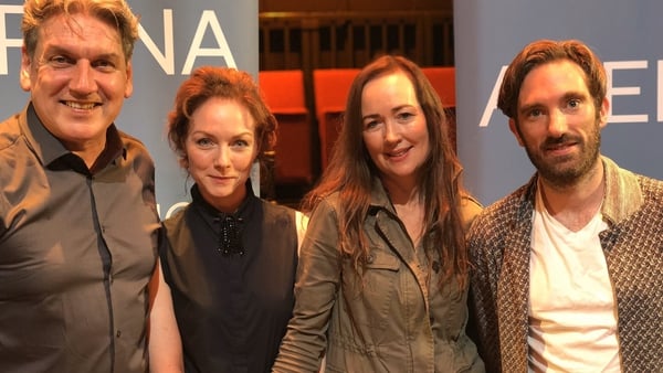 Arena's Sean Rocks, Hecuba star Aislín McGuckin, Marina Carr and musician Caoimhín Ó Raghallaigh