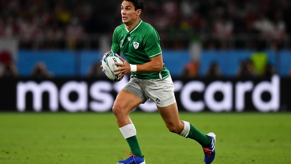 Joey Carbery made his World Cup debut off the bench in the defeat to Japan