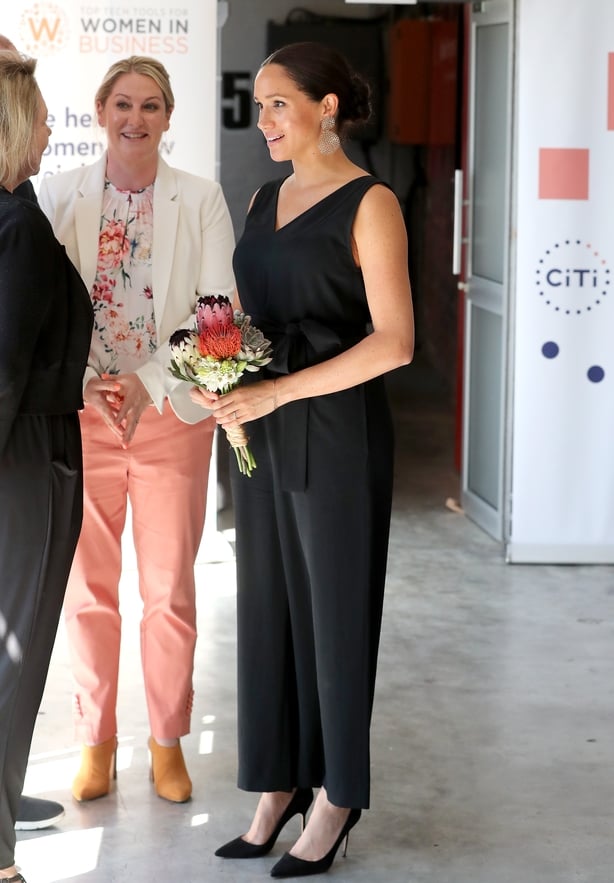 Meghan during a visit to the Woodstock Exchange in Cape Town (Chris Jackson/PA)