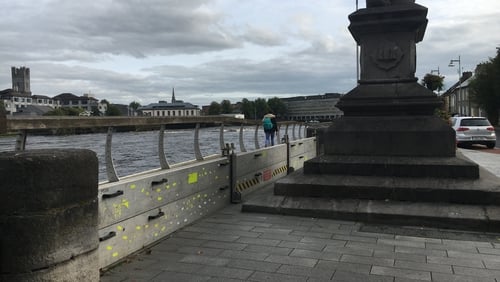 Extra flood defences have been put in place along the River Shannon