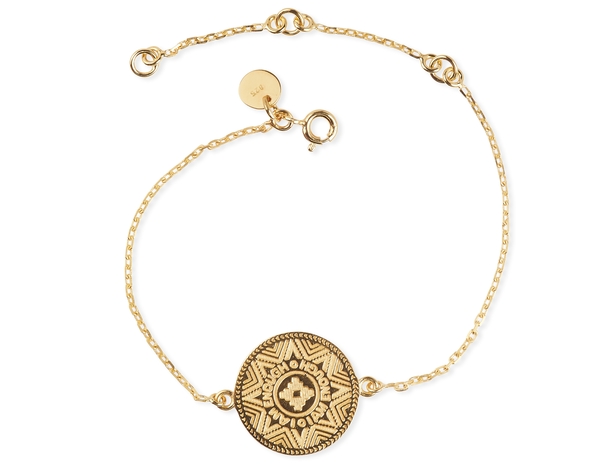 Fearne X Carrie 'I Am Enough' Gold Aztec Coin Bracelet