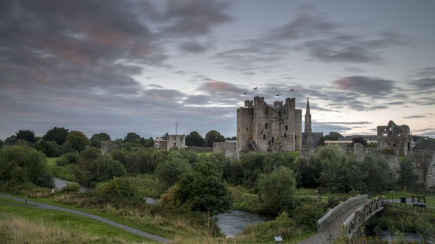 Trim Castle at night (Fáilte Ireland/PA)