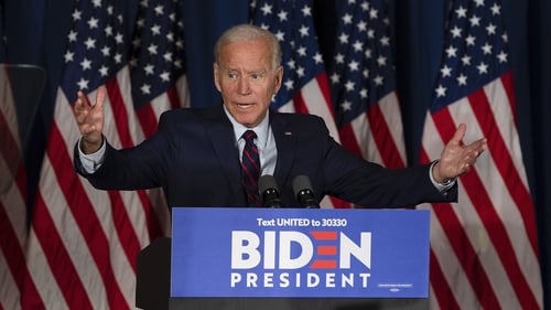 Joe Biden told his supporters at a rally in New Hampshire that the president has 'already convicted himself'