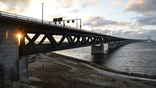 The Oresund Bridge between Denmark and Sweden