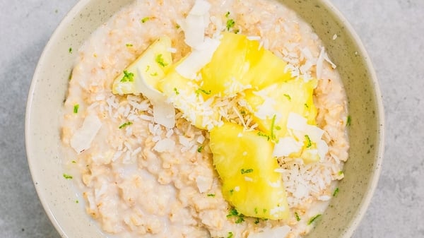 Indy Power's Coconut Porridge with Pineapple
