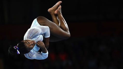 Simone Biles: "For my fifth, that's kind of unheard of so it was really exciting."
