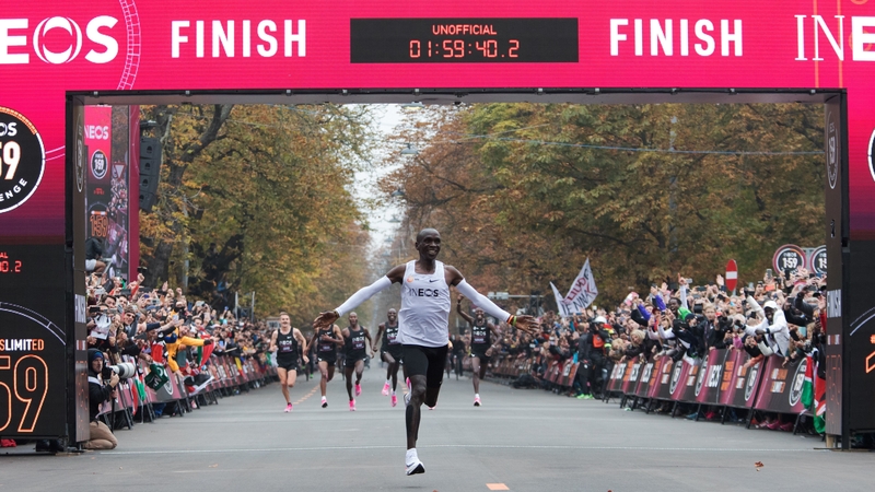 History maker Kipchoge runs first sub-two-hour marathon