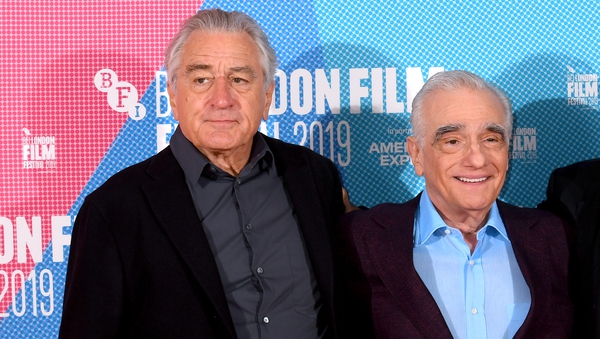 Scorsese pictured with De Niro at the London Film Festival